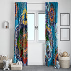 Personalised Titans NAIDOC Week 2024 Window Curtain Australia Aboriginal Dot Painting