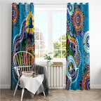 Personalised Titans NAIDOC Week 2024 Window Curtain Australia Aboriginal Dot Painting