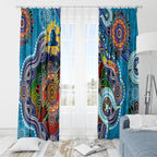 Personalised Titans NAIDOC Week 2024 Window Curtain Australia Aboriginal Dot Painting