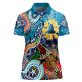 Personalised Titans NAIDOC Week 2024 Women Polo Shirt Australia Aboriginal Dot Painting