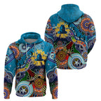 Personalised Titans NAIDOC Week 2024 Zip Hoodie Australia Aboriginal Dot Painting