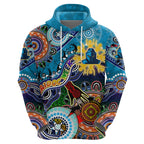 Personalised Titans NAIDOC Week 2024 Zip Hoodie Australia Aboriginal Dot Painting