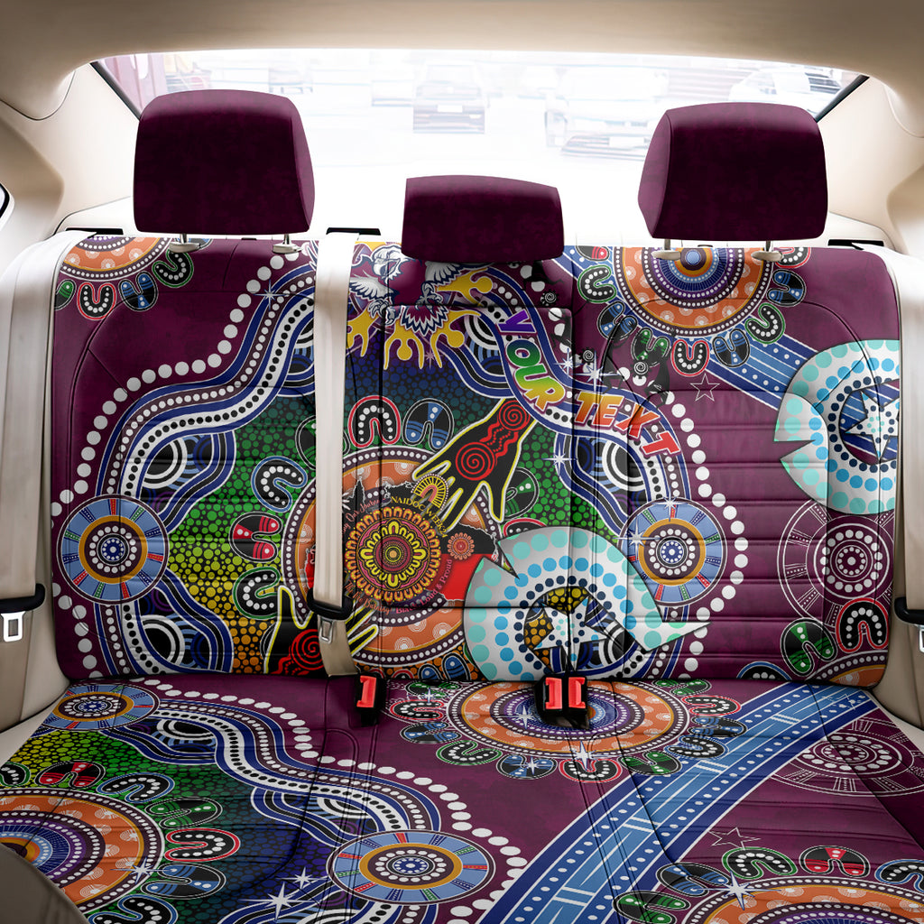 Personalised Eagles NAIDOC Week 2024 Back Car Seat Cover Australia Aboriginal Dot Painting