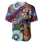 Personalised Eagles NAIDOC Week 2024 Baseball Jersey Australia Aboriginal Dot Painting