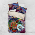 Personalised Eagles NAIDOC Week 2024 Bedding Set Australia Aboriginal Dot Painting