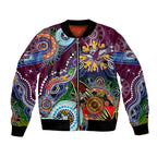 Personalised Eagles NAIDOC Week 2024 Bomber Jacket Australia Aboriginal Dot Painting