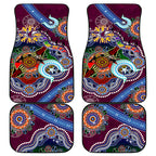 Personalised Eagles NAIDOC Week 2024 Car Mats Australia Aboriginal Dot Painting