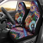 Personalised Eagles NAIDOC Week 2024 Car Seat Cover Australia Aboriginal Dot Painting