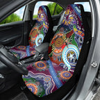 Personalised Eagles NAIDOC Week 2024 Car Seat Cover Australia Aboriginal Dot Painting