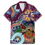 Personalised Eagles NAIDOC Week 2024 Family Matching Mermaid Dress and Hawaiian Shirt Australia Aboriginal Dot Painting