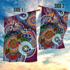 Personalised Eagles NAIDOC Week 2024 Garden Flag Australia Aboriginal Dot Painting