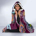 Personalised Eagles NAIDOC Week 2024 Hooded Blanket Australia Aboriginal Dot Painting