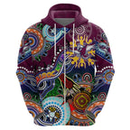 Personalised Eagles NAIDOC Week 2024 Hoodie Australia Aboriginal Dot Painting