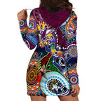 Personalised Eagles NAIDOC Week 2024 Hoodie Dress Australia Aboriginal Dot Painting