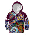 Personalised Eagles NAIDOC Week 2024 Kid Hoodie Australia Aboriginal Dot Painting
