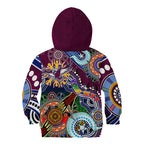 Personalised Eagles NAIDOC Week 2024 Kid Hoodie Australia Aboriginal Dot Painting