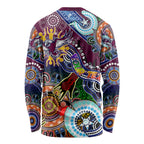 Personalised Eagles NAIDOC Week 2024 Long Sleeve Shirt Australia Aboriginal Dot Painting