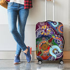 Personalised Eagles NAIDOC Week 2024 Luggage Cover Australia Aboriginal Dot Painting