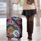 Personalised Eagles NAIDOC Week 2024 Luggage Cover Australia Aboriginal Dot Painting