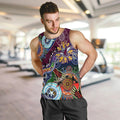Personalised Eagles NAIDOC Week 2024 Men Tank Top Australia Aboriginal Dot Painting