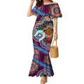 Personalised Eagles NAIDOC Week 2024 Mermaid Dress Australia Aboriginal Dot Painting