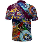 Personalised Eagles NAIDOC Week 2024 Polo Shirt Australia Aboriginal Dot Painting