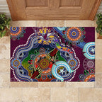 Personalised Eagles NAIDOC Week 2024 Rubber Doormat Australia Aboriginal Dot Painting