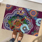 Personalised Eagles NAIDOC Week 2024 Rubber Doormat Australia Aboriginal Dot Painting