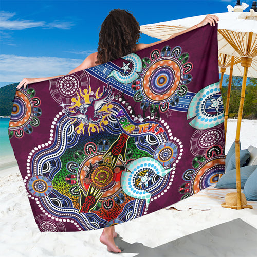 Personalised Eagles NAIDOC Week 2024 Sarong Australia Aboriginal Dot Painting