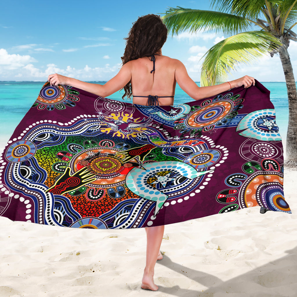 Personalised Eagles NAIDOC Week 2024 Sarong Australia Aboriginal Dot Painting