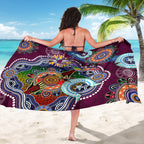 Personalised Eagles NAIDOC Week 2024 Sarong Australia Aboriginal Dot Painting