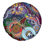 Personalised Eagles NAIDOC Week 2024 Spare Tire Cover Australia Aboriginal Dot Painting