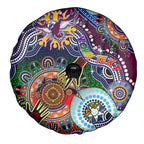 Personalised Eagles NAIDOC Week 2024 Spare Tire Cover Australia Aboriginal Dot Painting