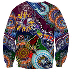 Personalised Eagles NAIDOC Week 2024 Sweatshirt Australia Aboriginal Dot Painting