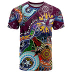 Personalised Eagles NAIDOC Week 2024 T Shirt Australia Aboriginal Dot Painting