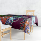 Personalised Eagles NAIDOC Week 2024 Tablecloth Australia Aboriginal Dot Painting