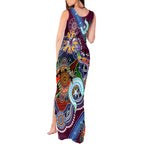 Personalised Eagles NAIDOC Week 2024 Tank Maxi Dress Australia Aboriginal Dot Painting