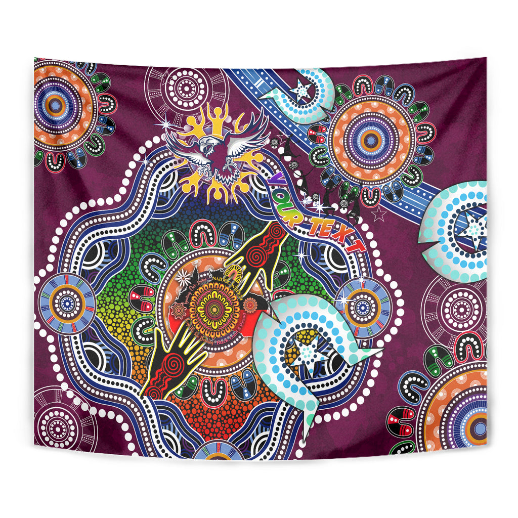 Personalised Eagles NAIDOC Week 2024 Tapestry Australia Aboriginal Dot Painting