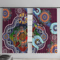 Personalised Eagles NAIDOC Week 2024 Window Curtain Australia Aboriginal Dot Painting