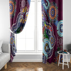 Personalised Eagles NAIDOC Week 2024 Window Curtain Australia Aboriginal Dot Painting