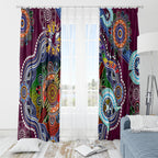 Personalised Eagles NAIDOC Week 2024 Window Curtain Australia Aboriginal Dot Painting