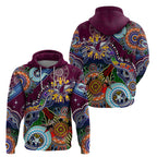 Personalised Eagles NAIDOC Week 2024 Zip Hoodie Australia Aboriginal Dot Painting
