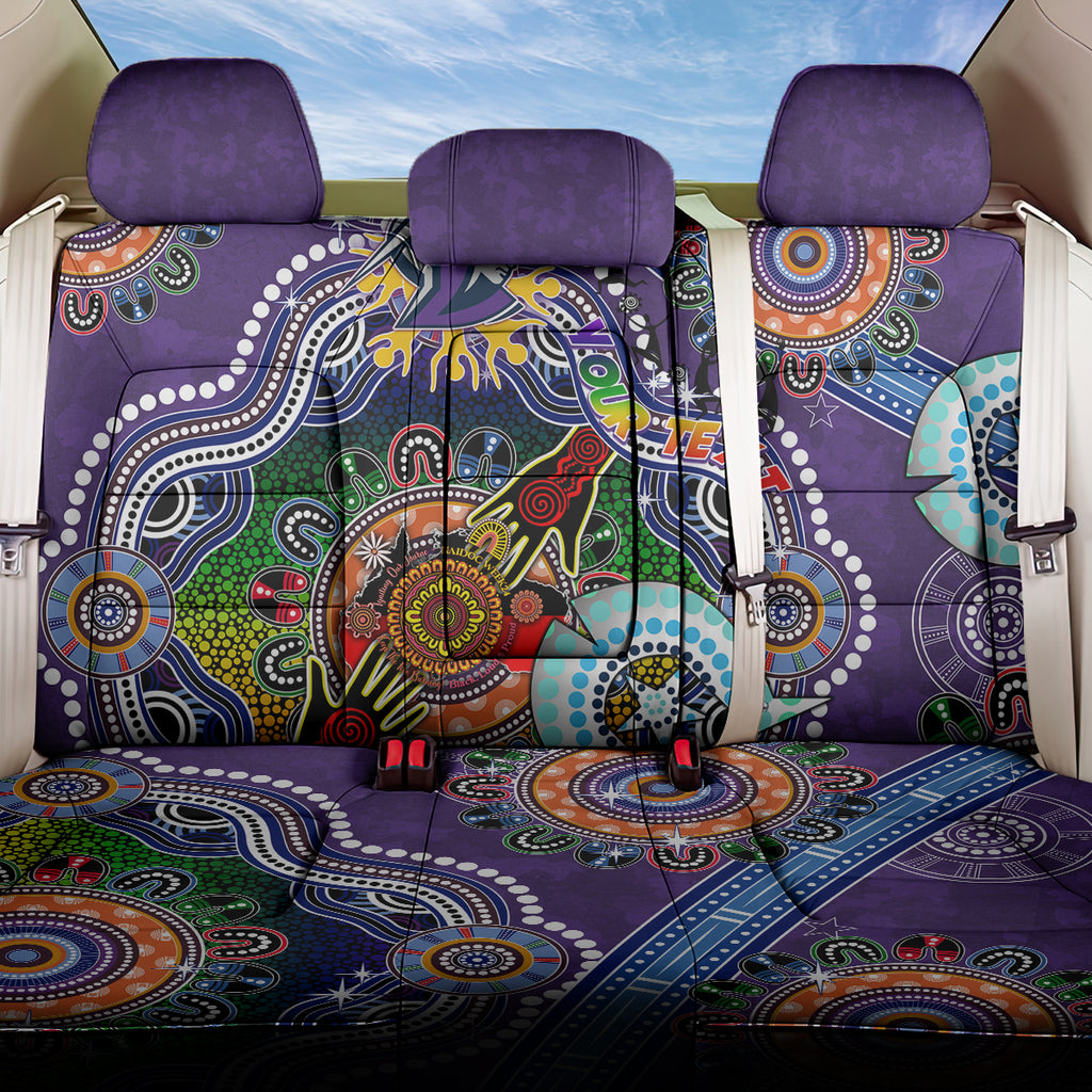 Personalised Storm NAIDOC Week 2024 Back Car Seat Cover Australia Aboriginal Dot Painting