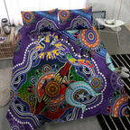 Personalised Storm NAIDOC Week 2024 Bedding Set Australia Aboriginal Dot Painting