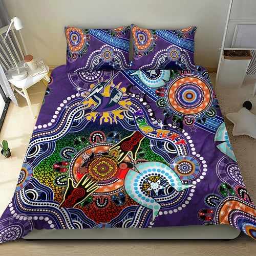 Personalised Storm NAIDOC Week 2024 Bedding Set Australia Aboriginal Dot Painting