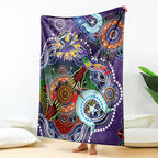 Personalised Storm NAIDOC Week 2024 Blanket Australia Aboriginal Dot Painting