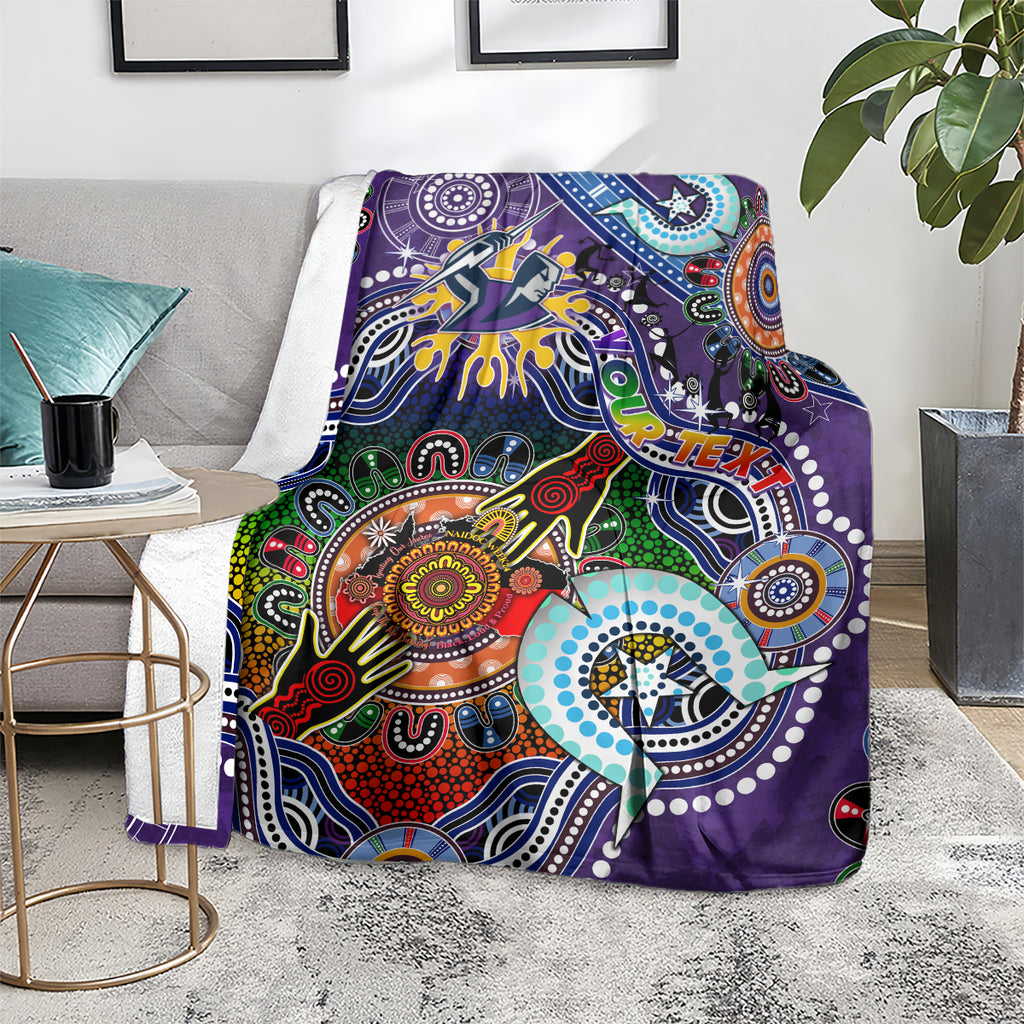 Personalised Storm NAIDOC Week 2024 Blanket Australia Aboriginal Dot Painting
