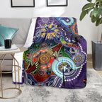 Personalised Storm NAIDOC Week 2024 Blanket Australia Aboriginal Dot Painting