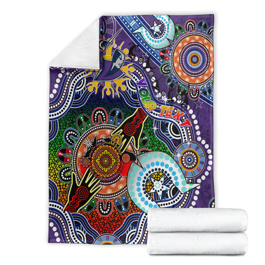 Personalised Storm NAIDOC Week 2024 Blanket Australia Aboriginal Dot Painting