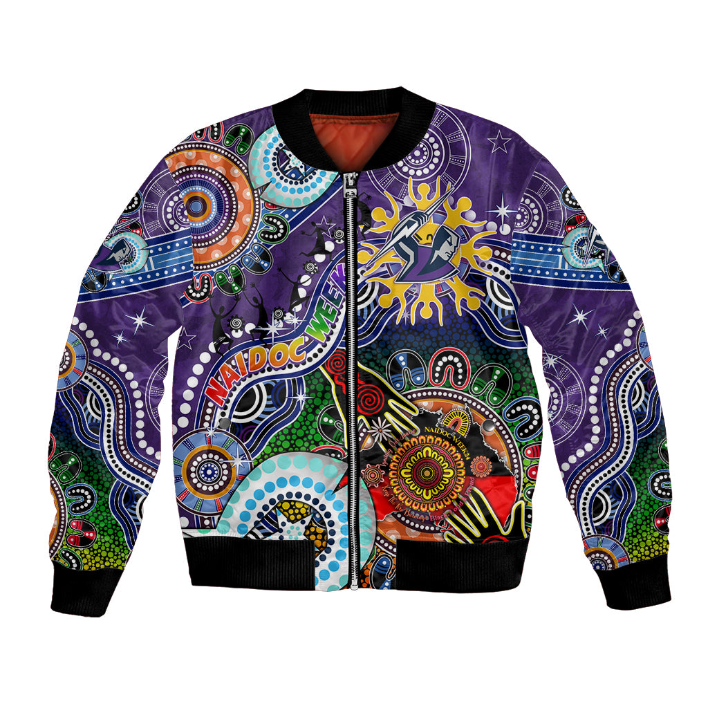 Personalised Storm NAIDOC Week 2024 Bomber Jacket Australia Aboriginal Dot Painting